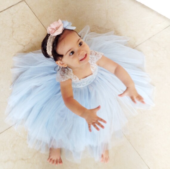 Light Blue Flower Girl Dresses